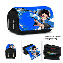 Anime Demon Slayer Kimetsu No Yaiba Zipper Pencil Case Makeup Bag