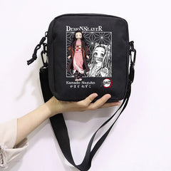 Demon Slayer Messenger Bag Canvas Shoulder Purse Handbag