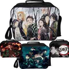 Anime Demon Slayer Lunch Bag Kimetsu No Yaiba Lunch Box Insulation Bag