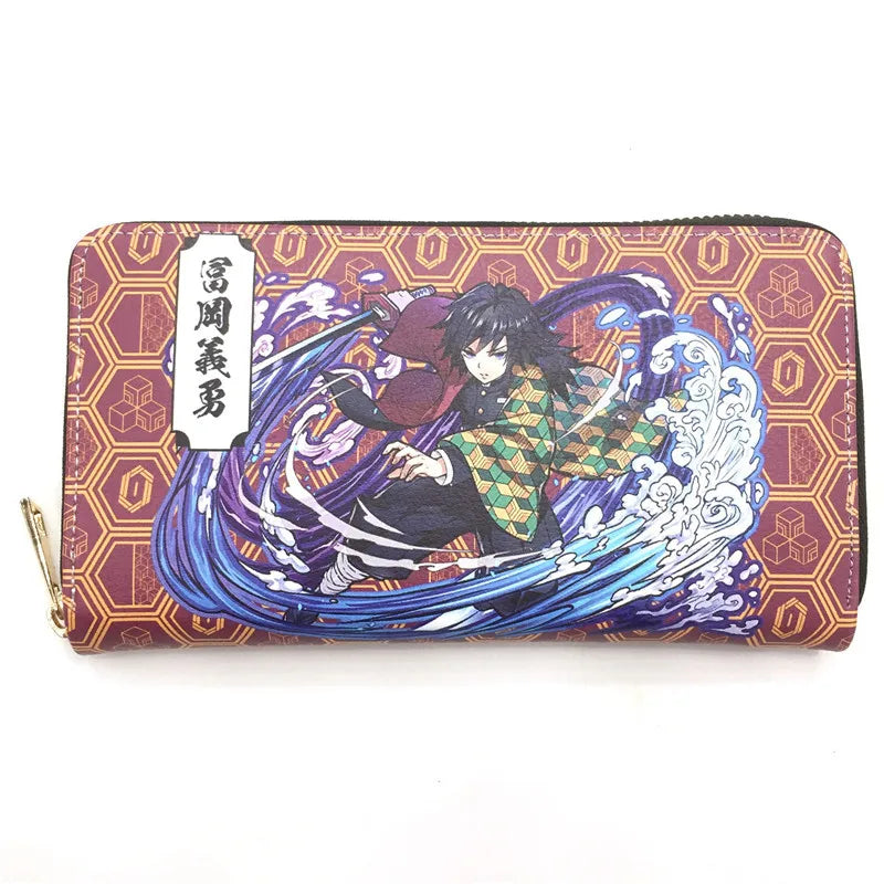 Demon Slayer Long Zipper Wallet for Fans Kamado Tanjirou Nezuko