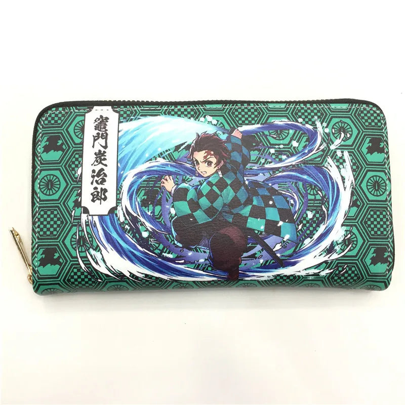 Demon Slayer Long Zipper Wallet for Fans Kamado Tanjirou Nezuko
