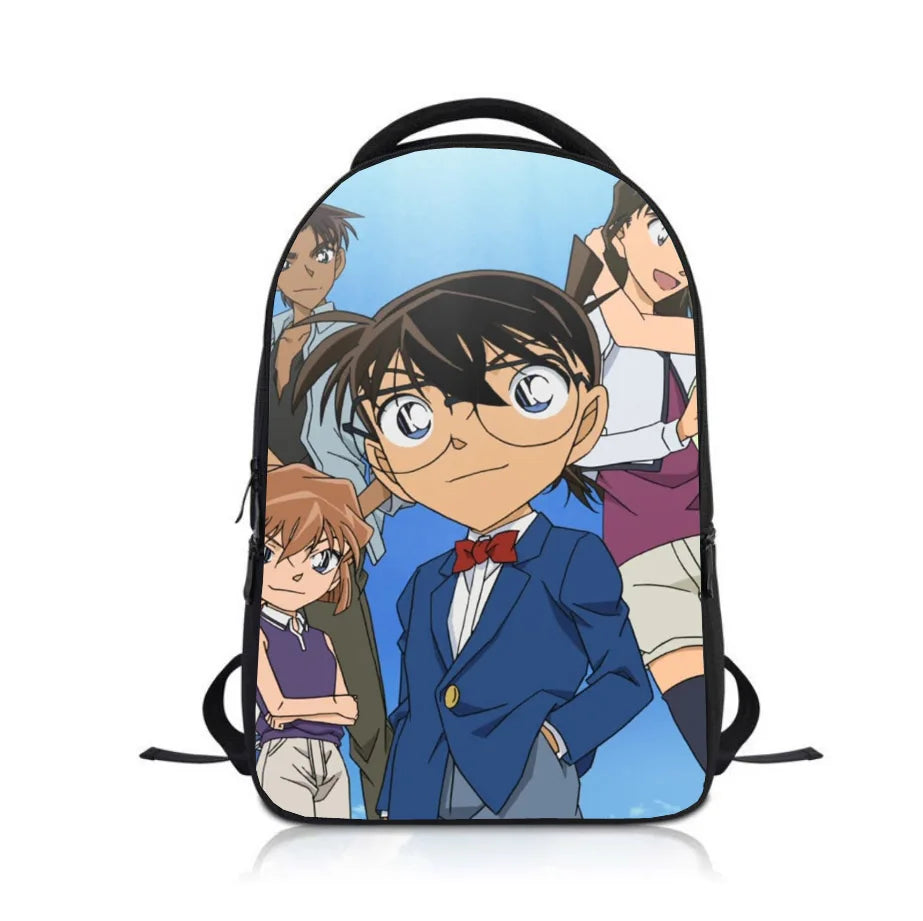 Anime Detective Conan Students Backpack School Bag Children Cartoon Knapsack