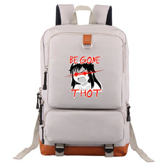 Anime Graphics Backpack Men Laptop Canvas High School Bags Teen C