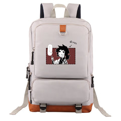 Anime Graphics Backpack Men Laptop Canvas High School Bags Teen C