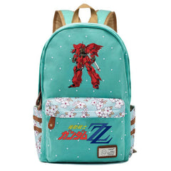 Anime Gundam Backpack Canvas Schoolbag Casual Packsack High Mochila