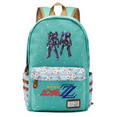 Anime Gundam Canvas Backpack Schoolbag Teenger Packsack High Casual Mochila