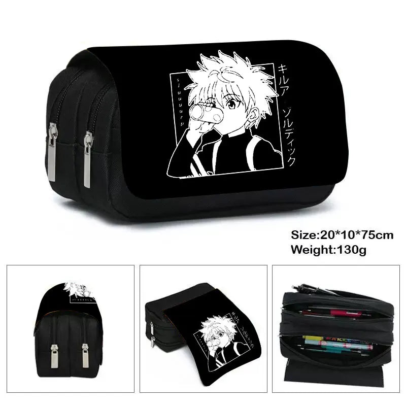 Anime HUNTERxHUNTER Cosmetic Case Pencil Bag Killua Zoldyck Gon Freecss
