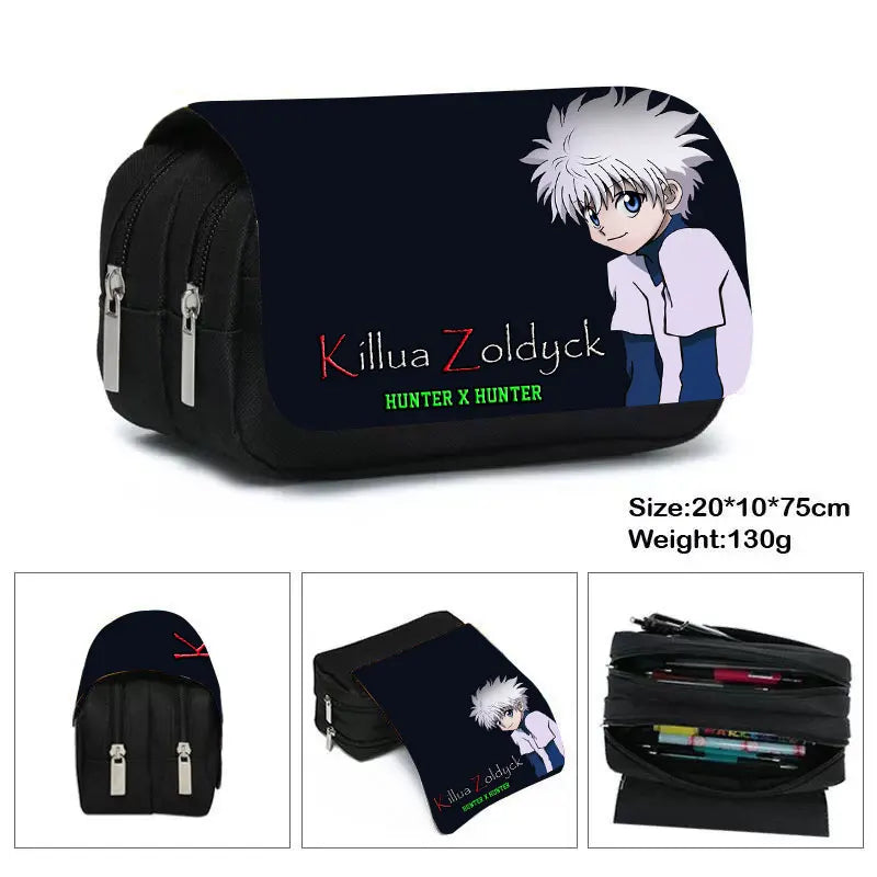Anime HUNTERxHUNTER Cosmetic Case Pencil Bag Killua Zoldyck Gon Freecss