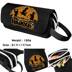 Haikyuu Cartoon Pencil Case Waterproof Student Make Up Bag Zip Boys Girls