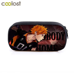 Anime Haikyuu Pencil Case Shoyo Hinata Fly High Boys School Stationary Bag