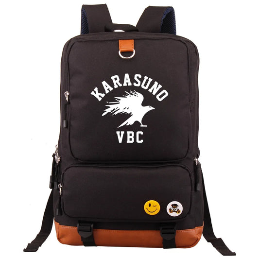 Anime Haikyuu Print Backpacks Teenager Boys Girls Bookbag School Bag Mochila