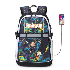 Haikyuu!! USB Backpack Reflective Stripe Student