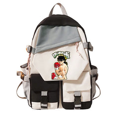 Anime Hajime No Ippo Backpack Student Schoolbag Laptop Shoulder