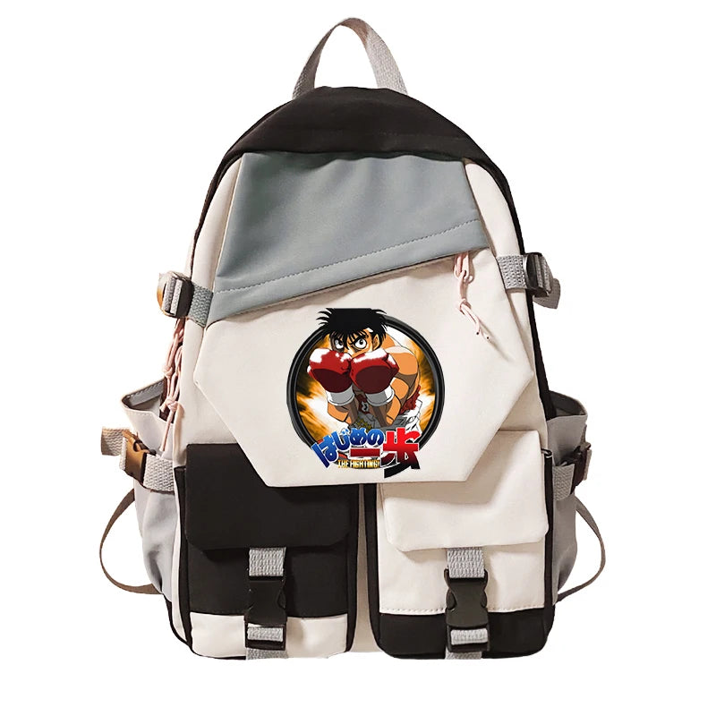 Anime Hajime No Ippo Backpack Student Schoolbag Laptop Shoulder