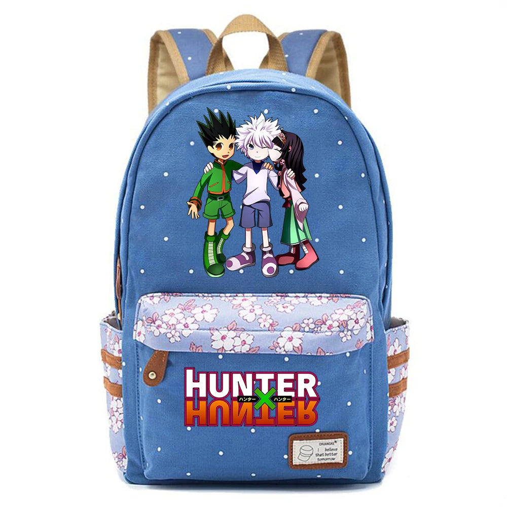 Anime Hunter Hunter Backpack Canvas Schoolbag Baby Packsack