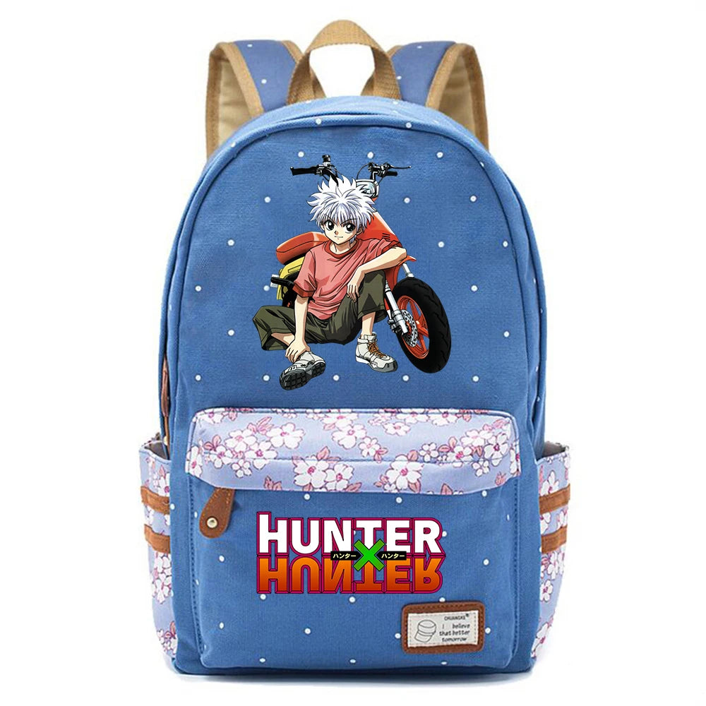 Anime Hunter Hunter Backpack Canvas Schoolbag Baby Packsack