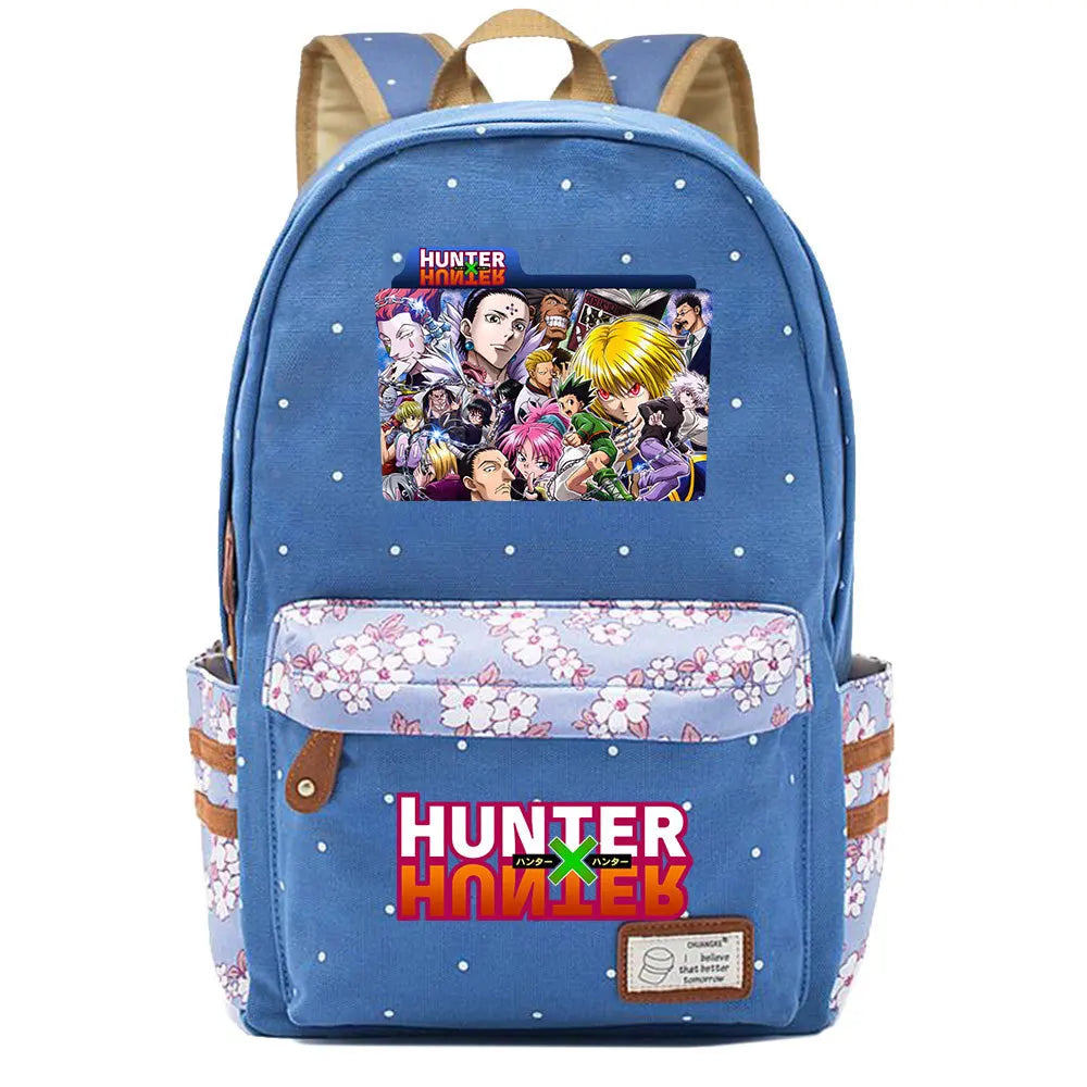 Anime Hunter Hunter Canvas Backpack Schoolbag Travel Laptop Bag