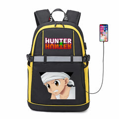 Anime Hunter Hunter USB Backpack Student Casual Bookbag Schoolbag Bag