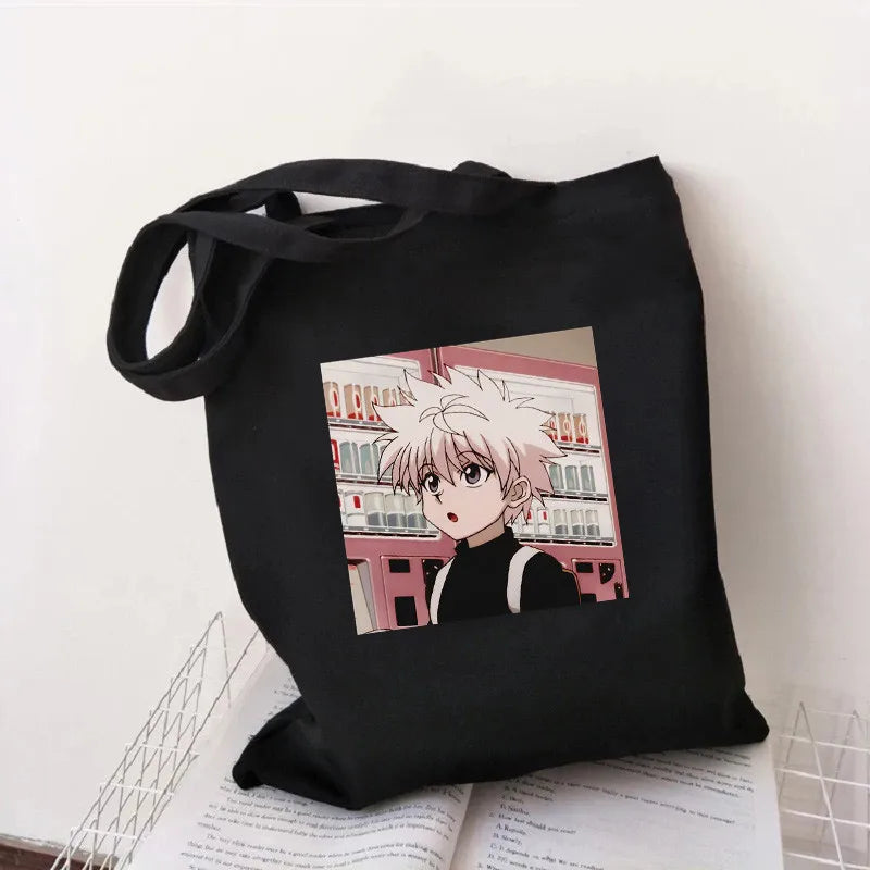 Hunter X Hunter Tote Bag Canvas Harajuku Handbag Anime Manga Shopping Bag