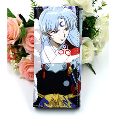 Inuyasha Sesshoumaru Leather Wallet Men Women Long Purse