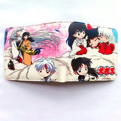 Inuyasha Sesshoumaru Higurashi Kagome Wallet Short PU Purse Cosplay Gift