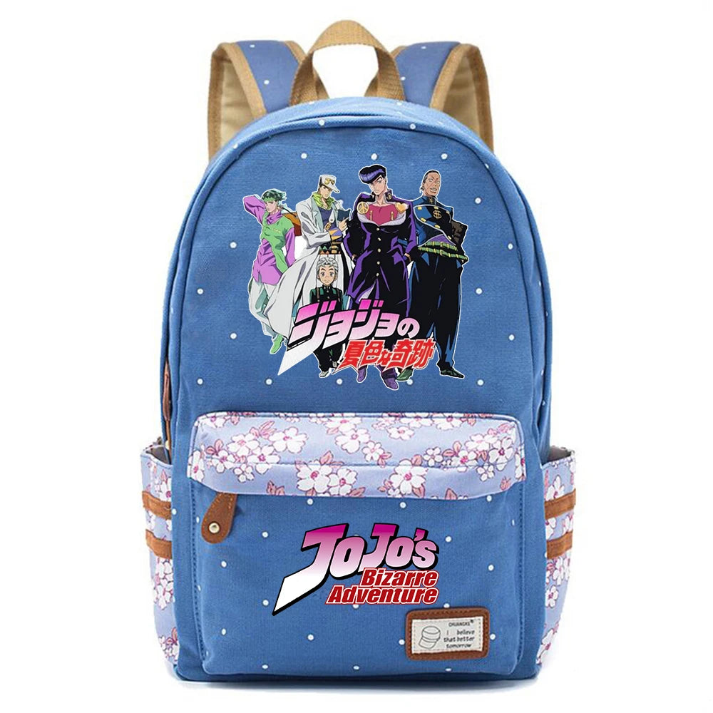 Anime JoJo's Bizarre Adventure Casual School Backpack Unisex Mochila