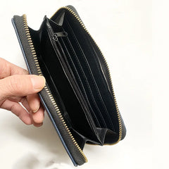 JoJo's Bizarre Adventure Jotaro Wallet Long Zipper Purses PU Wallet