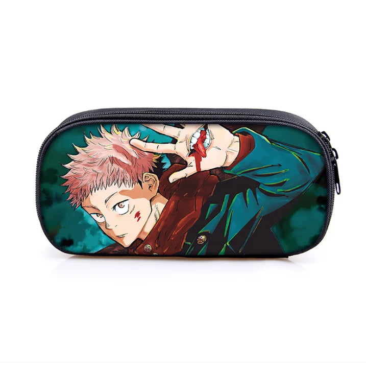 Jujutsu Kaisen Itadori Pencil Case Large Capacity School Pen Bag Stationery