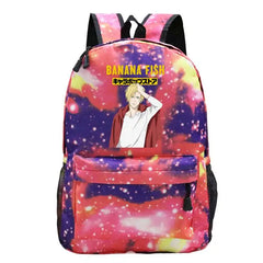 Anime Laptop Banana Fish Backpack School Bag Rucksack Anti Theft Men Backbag