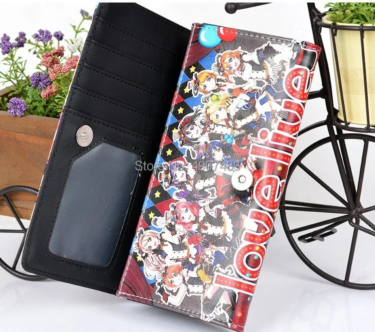 LoveLive Women's Colorful Long Wallet Button Girl's Gift
