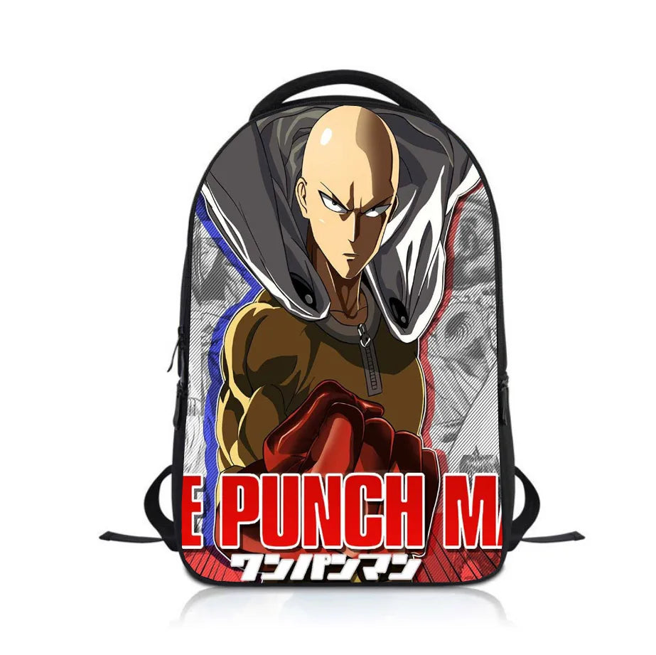 Anime ONE PUNCH-MAN Student Backpack School Bag Children Cartoon Knapsack