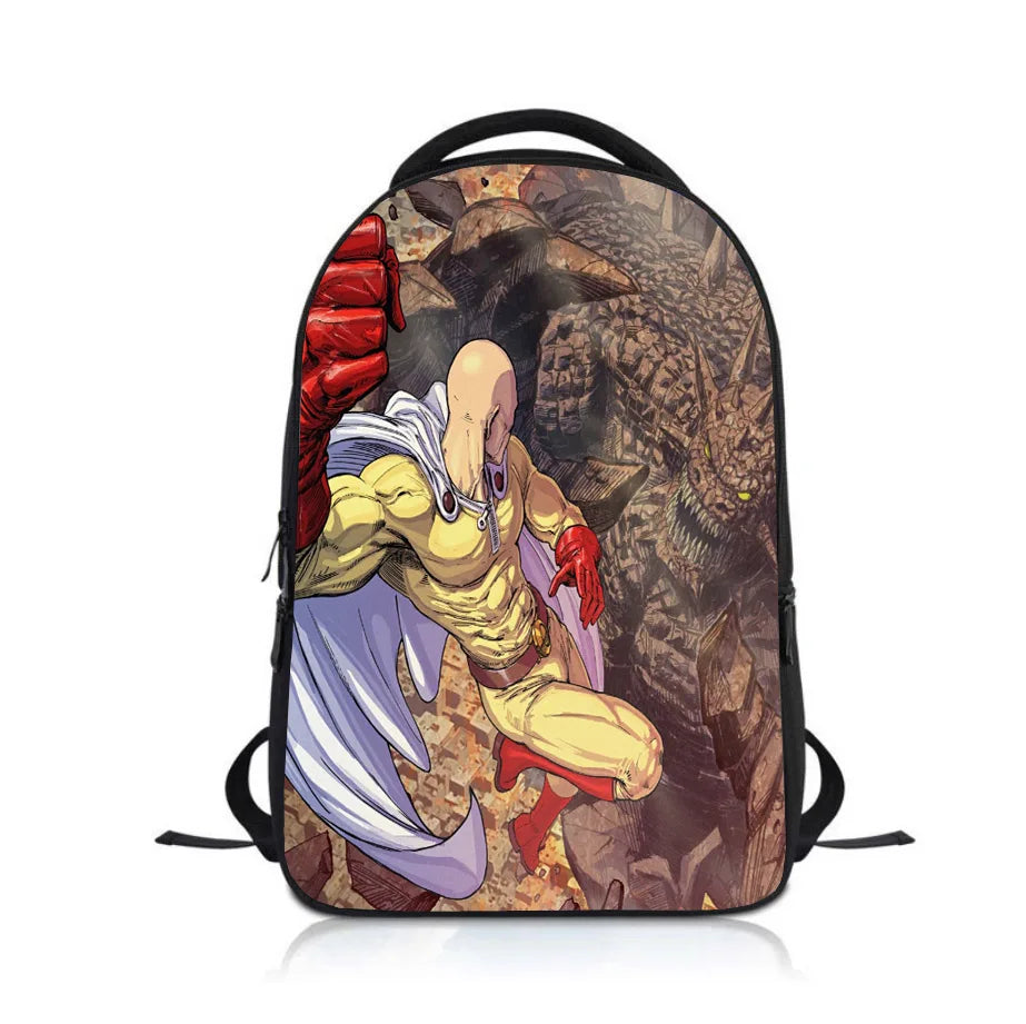 Anime ONE PUNCH-MAN Student Backpack School Bag Children Cartoon Knapsack