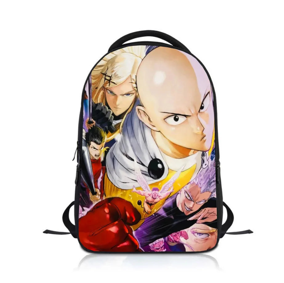 Anime ONE PUNCH-MAN Student Backpack School Bag Children Cartoon Knapsack