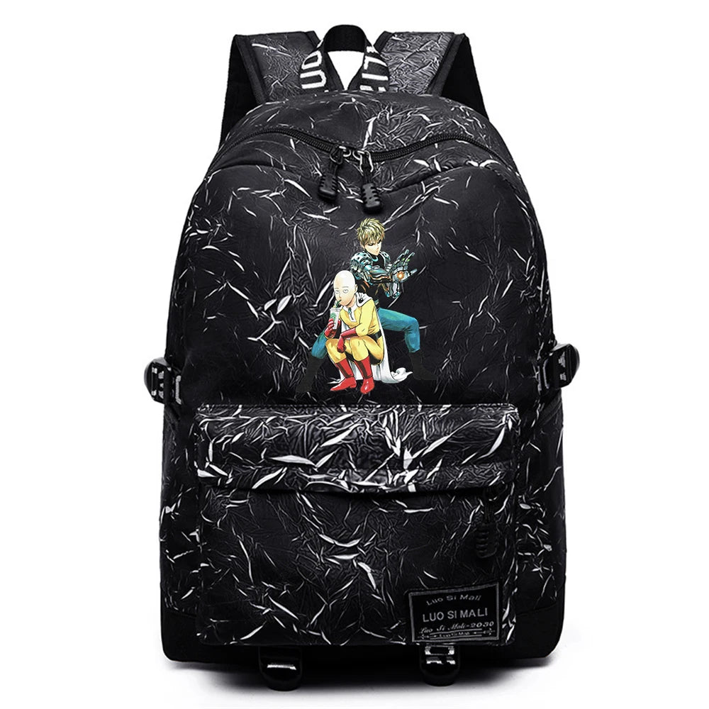 One Punch-Man Backpack Casual Schoolbag High Teenger Packsack