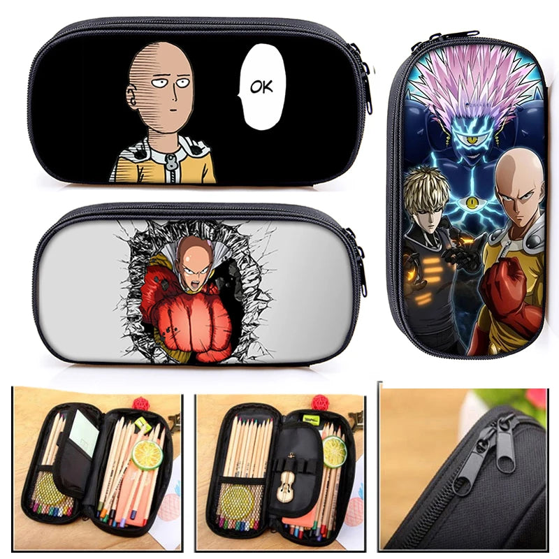 One Punch Man: Saitama Pencil Bag for Boys Girls School