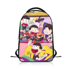 Osomatsu San Students Backpack School Bag Boys Girls Rucksack Kids Bookbag