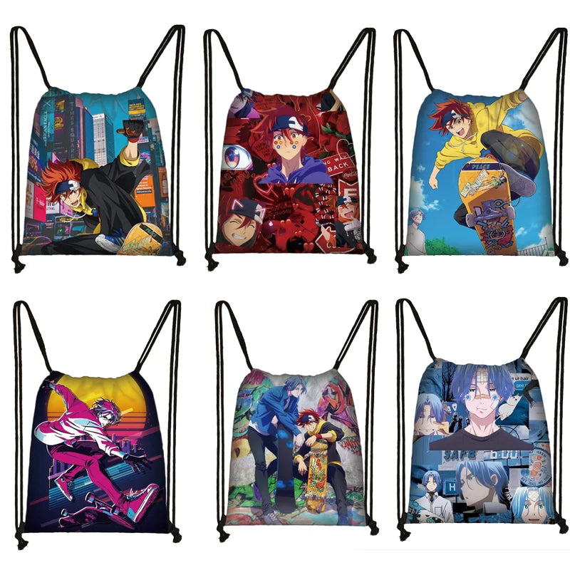 SK8 The Infinity Drawstring Backpack Men Women Student Travel Bags