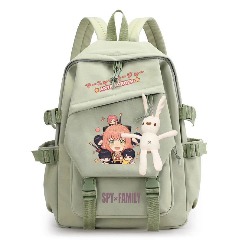 Anime SPY FAMILY Anya Forger Nylon Backpack Student School Bag