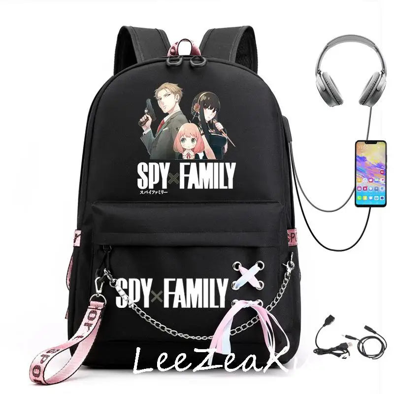 Anime SPY x FAMILY Backpack School Girls Teenager Bookbag Women Rucksack