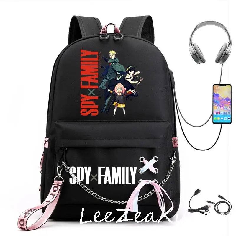 Anime SPY x FAMILY Backpack School Girls Teenager Bookbag Women Rucksack