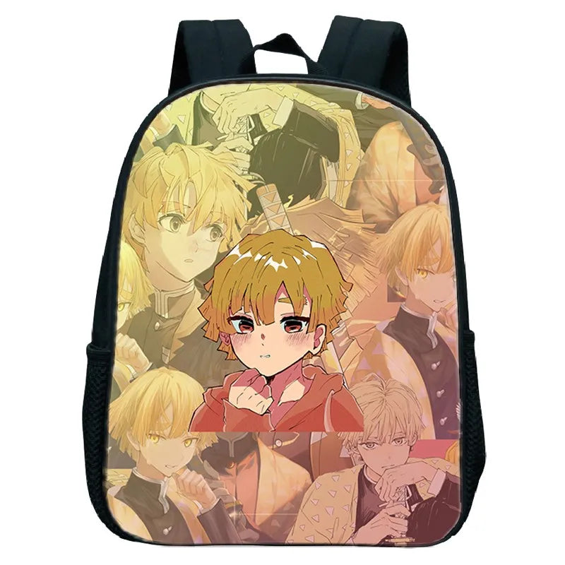 Demon Slayer Kimetsu No Yaiba Zenitsu Anime School Bag Cosplay Kids Backpack – CRAZE