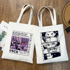 Hunter X Hunter Killua Zoldyck Shopping Bag Canvas Tote Large Capacity Handbag