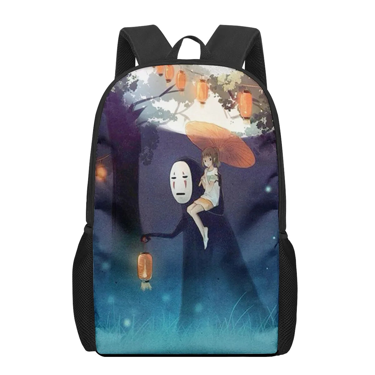 Anime Spirited Away Print Student Book Bags for Kids Boys Girls Backpack 16inch