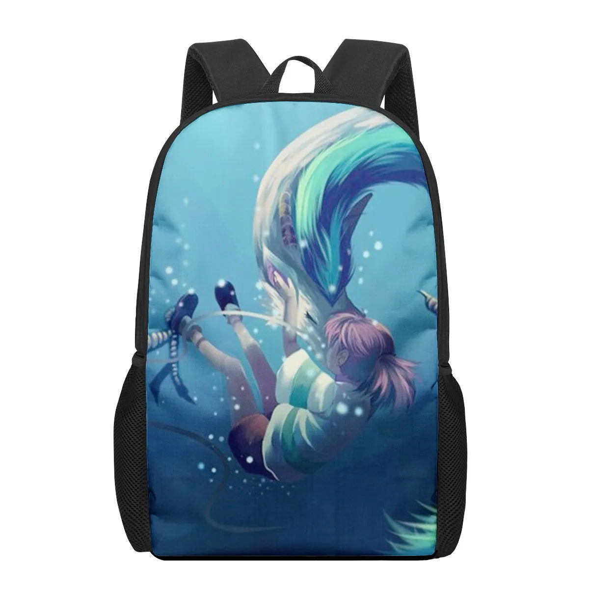 Anime Spirited Away Print Student Book Bags for Kids Boys Girls Backpack 16inch