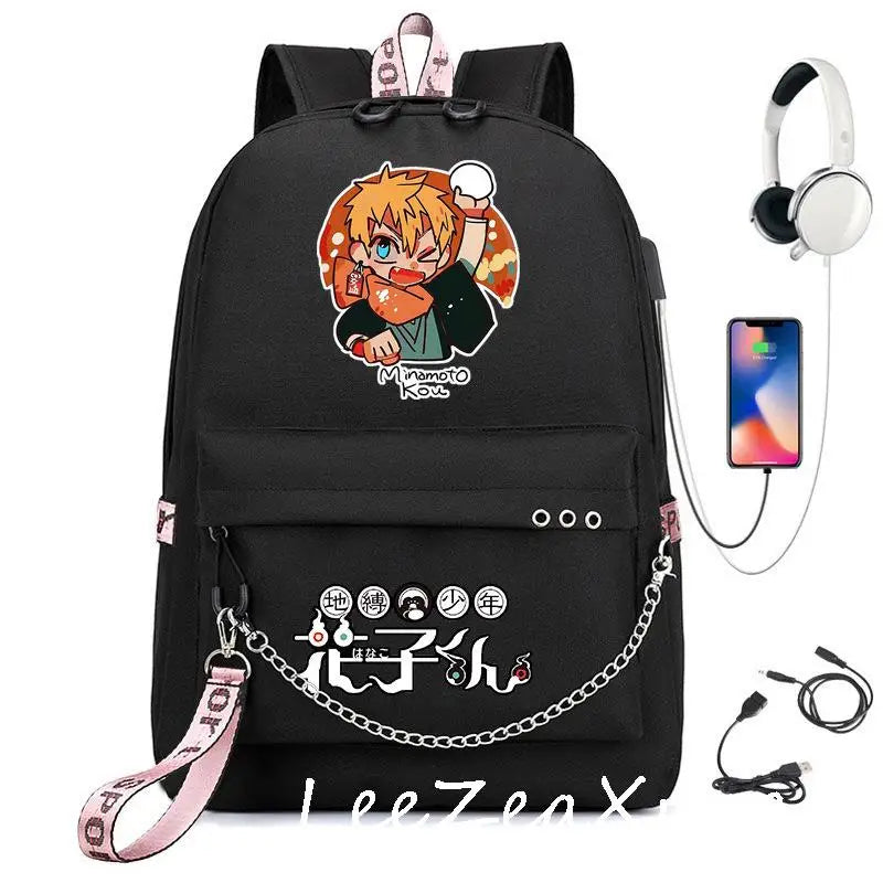 Anime Toilet-Bound Hanako Capacity Backpack Oxford School Bags