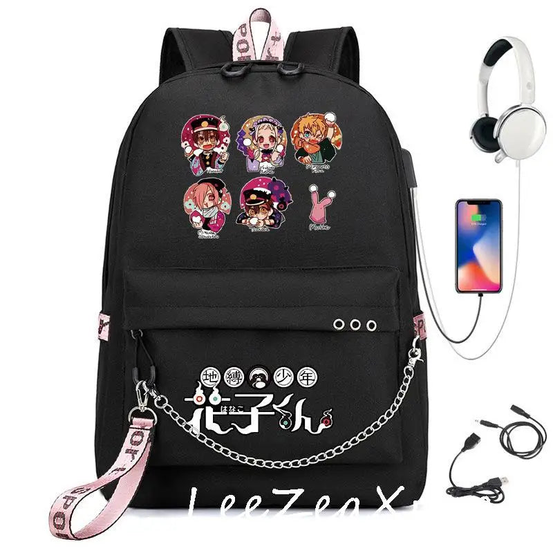 Anime Toilet-Bound Hanako Capacity Backpack Oxford School Bags
