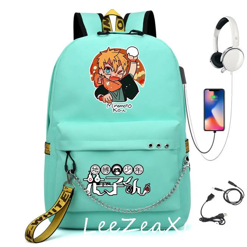 Anime Toilet-Bound Hanako Capacity Backpack Oxford School Bags