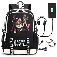 Anime Toilet-Bound Hanako Printed School Bag with USB Charging
