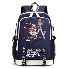 Anime Toilet-Bound Hanako Printed School Bag with USB Charging
