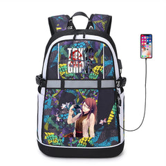Tokyo Ghoul USB Backpack Reflective Stripe Teenger Schoolbag